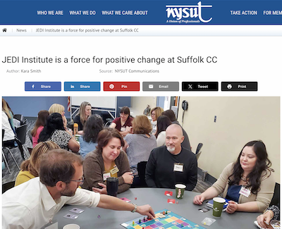 NYSUT article about the FA's JEDI Institute: https://www.nysut.org/news/2023/september/suffolk