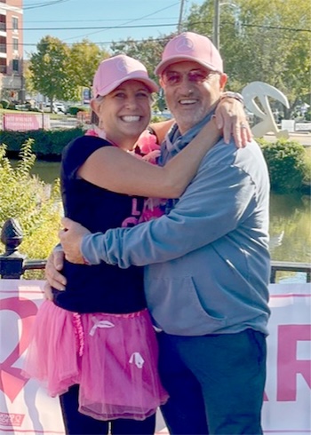 Teresa Noto, with her husband Nino, is a top fundraiser for the FA