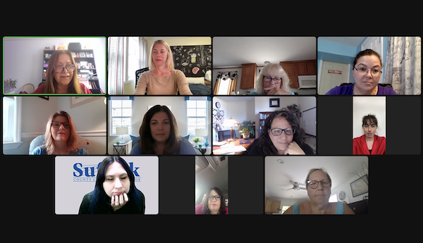 Kim Ng Southard during a Zoom workshop on adjunct promotions (screenshot of Zoom meeting)