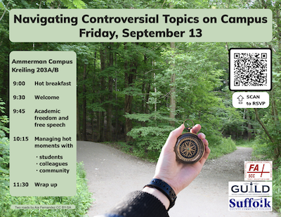 Navigating Controversial Topics on Campus flier