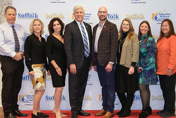 FA members at Education without Limits luncheon and President Bonahue