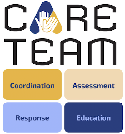 SCCC CARE Team logo; CARE stands for coordination, assessment, response, and education