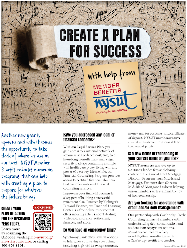 NYSUT Member Benefits ad, same as text in article